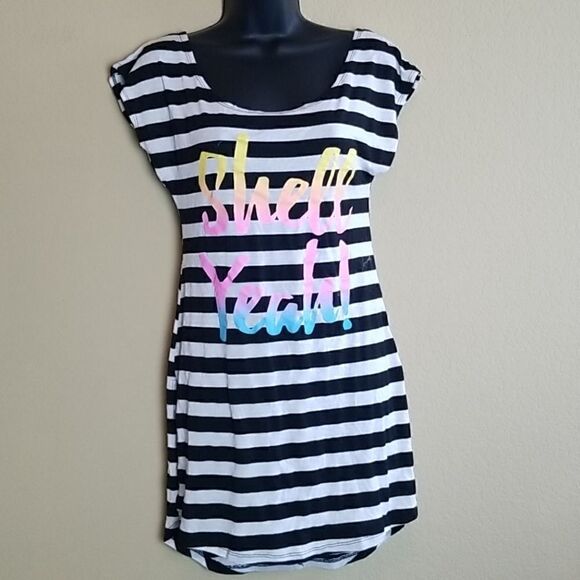 OP Striped Shell Yeah Dress - Picture 1 of 8